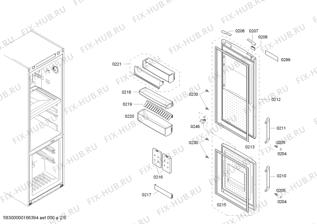 Схема №1 KGF39P01 с изображением Панель управления для холодильной камеры Bosch 00671472