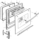 Схема №1 MFW с изображением Корпусная деталь для плиты (духовки) DELONGHI 421F723