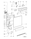 Схема №1 GSF EX WS с изображением Панель для электропосудомоечной машины Whirlpool 481245371638