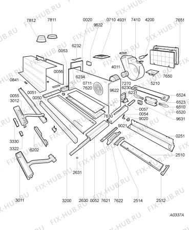 Схема №1 DNI 2455/SG-1 с изображением Обшивка для вытяжки Whirlpool 481245238217