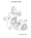 Схема №3 4KWED4705FW с изображением Барабан, полубак, бак для электросушки Whirlpool 482000095920