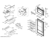 Схема №3 KD36NP90 с изображением Дверь морозильной камеры для холодильника Siemens 00246565