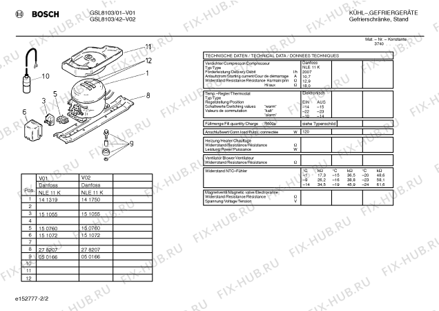 Взрыв-схема холодильника Bosch GSL8103 - Схема узла 02