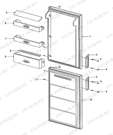 Взрыв-схема холодильника Quelle QL9E (0C) - Схема узла Electrical equipment 268