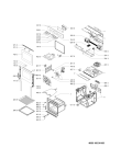 Схема №1 EMIK 8261 IN с изображением Обшивка для плиты (духовки) Whirlpool 481010646736