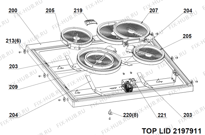 Взрыв-схема вытяжки Gorenje C447K A42001063 SE   -SS FS 70 (900000434, A42001063) - Схема узла 02