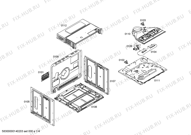 Схема №4 P1HEB31052 с изображением Панель управления для духового шкафа Bosch 00670581