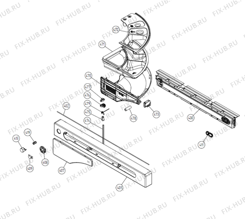 Взрыв-схема стиральной машины Asko W6903 FI US   -Titanium FI (340875, WM60.3) - Схема узла 04