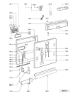Схема №1 ADG 986 FD с изображением Панель управления для посудомойки Whirlpool 480140101339
