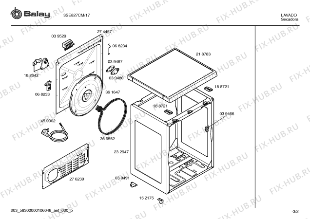 Схема №1 3SE827CM SE827 с изображением Панель управления для электросушки Bosch 00366550