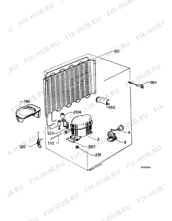 Взрыв-схема холодильника Zanussi ZI4163 - Схема узла Functional parts