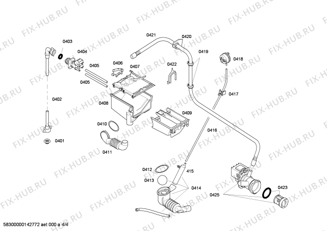 Схема №4 WAE16165ZA с изображением Панель управления для стиральной машины Bosch 00676805
