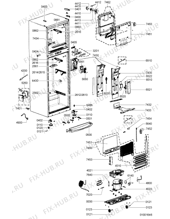 Схема №1 ARC2210WH1 (F090334) с изображением Руководство для холодильной камеры Indesit C00346052