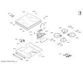 Схема №1 PKE645B17 с изображением Стеклокерамика для плиты (духовки) Bosch 00689924