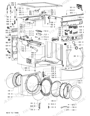 Схема №2 728 WT/CR с изображением Микромодуль для стиральной машины Whirlpool 480111102072