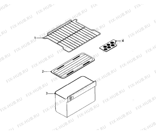 Взрыв-схема холодильника Tricity Bendix ECL015 - Схема узла Furniture