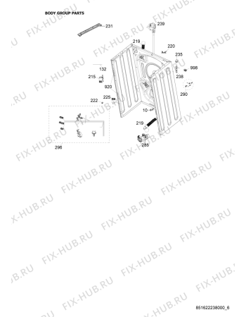 Схема №4 AWSE 6000 с изображением Указатель для стиралки Whirlpool 482000010512