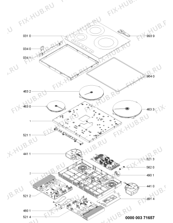 Схема №1 HBI31 (F092531) с изображением Наставление для плиты (духовки) Indesit C00384173