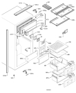 Схема №1 SZ91240-4I с изображением Поверхность для холодильной камеры Aeg 2251690018