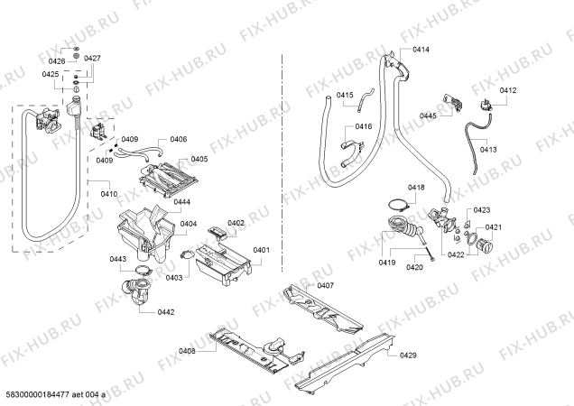 Взрыв-схема стиральной машины Bosch WAY28743, HomeProfessional - Схема узла 04