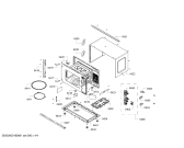 Схема №4 HF15M664B с изображением Фронтальное стекло для микроволновки Siemens 00771726