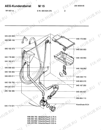 Схема №2 WH 651 - W с изображением Всякое для стиралки Aeg 8996452625909