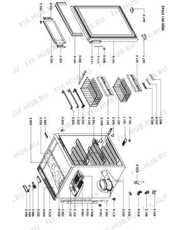 Схема №1 510 468 TGS 130 A с изображением Часть корпуса для холодильника Whirlpool 481246698977