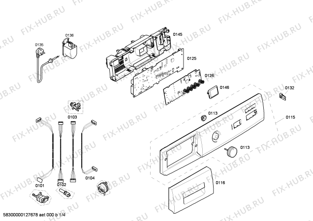 Схема №2 WM14E270FF, iQ 300 varioPerfect с изображением Панель управления для стиралки Siemens 00796211