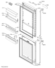 Схема №1 S99383CMX2 с изображением Дверь для холодильной камеры Aeg 2801828688