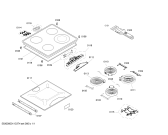 Схема №1 T1353S0 с изображением Стеклокерамика для плиты (духовки) Bosch 00473144