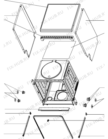 Схема №4 DEDW6012SC с изображением Зажим для посудомойки DELONGHI DAU1591204