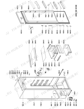 Схема №1 KRIE3183A (F091286) с изображением Дверь для холодильника Indesit C00324814