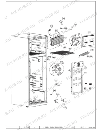 Схема №3 DN150120D (7250248713) с изображением Другое для холодильной камеры Beko 5752380100