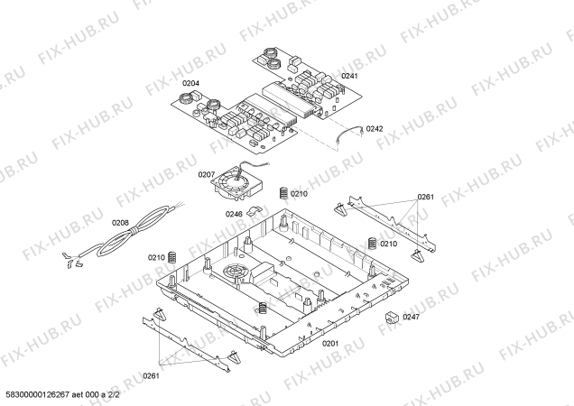 Схема №2 T4443N1 induccion neff tc inox 4i с изображением Стеклокерамика для электропечи Bosch 00479618