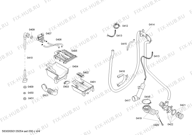 Схема №4 3TS84161A vol.65l 8kg ts8416 с изображением Силовой модуль для стиралки Bosch 00675159