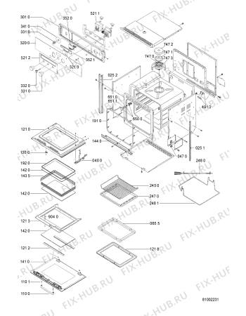 Схема №2 AKZ 389 IX с изображением Катушка индуктивности для плиты (духовки) Whirlpool 481212118245