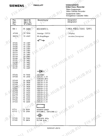 Схема №10 FM632L4FF с изображением Сервисная инструкция для видеоаппаратуры Siemens 00535393