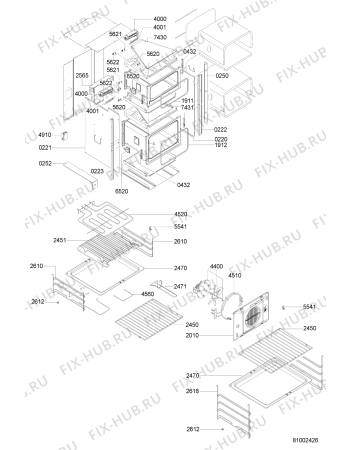 Схема №2 AKP951WH (F091080) с изображением Руководство для плиты (духовки) Indesit C00371998