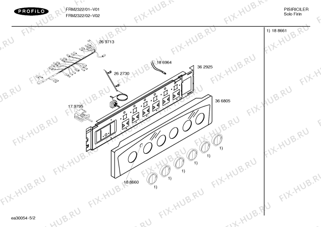 Схема №3 HSV242MTR с изображением Кабель для духового шкафа Bosch 00269713