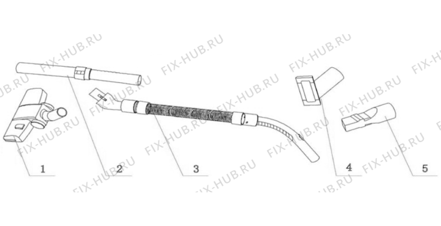 Взрыв-схема пылесоса Electrolux Z7210 - Схема узла Accessories
