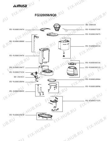 Схема №1 FG320056/9Q0 с изображением Держатель фильтра для кофеварки (кофемашины) Seb FS-9100030214