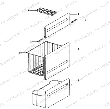 Взрыв-схема холодильника Electrolux TF350G - Схема узла Furniture