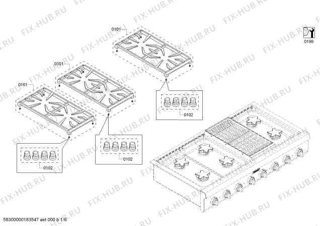Схема №4 PCG486GD с изображением Декоративная панель для плиты (духовки) Bosch 00248849