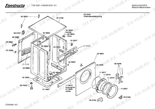 Схема №2 CW22010CH CW2201 с изображением Панель управления для стиралки Bosch 00281849