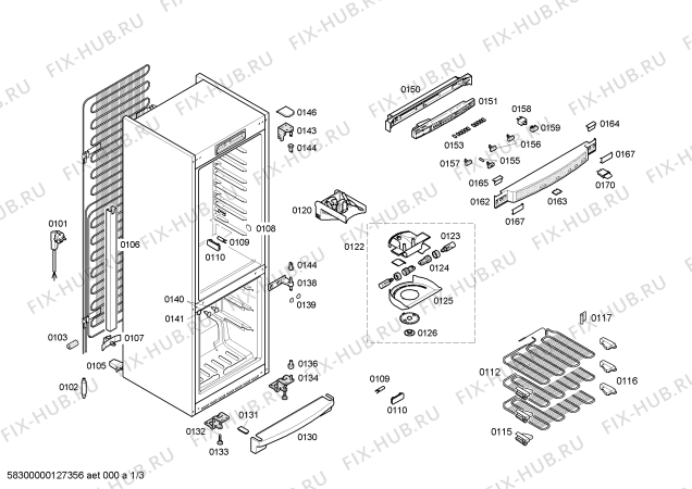 Схема №2 KG39SV00 с изображением Дверь для холодильной камеры Siemens 00244579