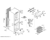 Схема №2 KG39SV00 с изображением Дверь для холодильной камеры Siemens 00244579