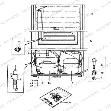 Взрыв-схема холодильника Privileg 032.2495 - Схема узла C10 Cold, users manual