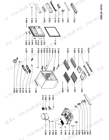 Схема №1 CB635W1 (F091300) с изображением Инструкция по эксплуатации для холодильной камеры Indesit C00355231