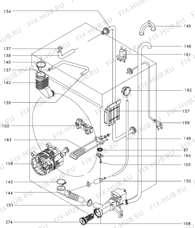 Схема №1 WD63110 (182985, LS6E) с изображением Шуруп для стиральной машины Gorenje 162508