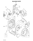 Схема №2 MEDC400VW с изображением Прокладка для сушилки Whirlpool 482000011285